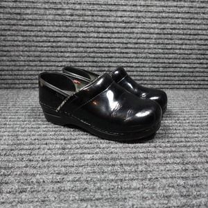 Sanita Clogs Womens 7 38 Black Nurse Danish slip on shoes Leather
